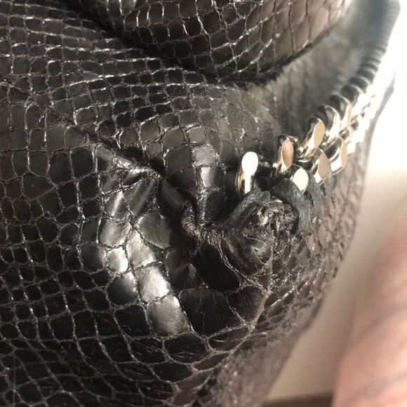 Very Rare! Stella McCartney Falabella Faux Snake Skin / Python Embossed Backpack - Picture 7 of 12